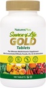 NaturesPlus Source de vie Multivitamines d'or - 180 comprimés - avec des vitamines D3 et B12 - Soutien du sang, des os et des immunes - Végétarien et sans gluten - 60 portions