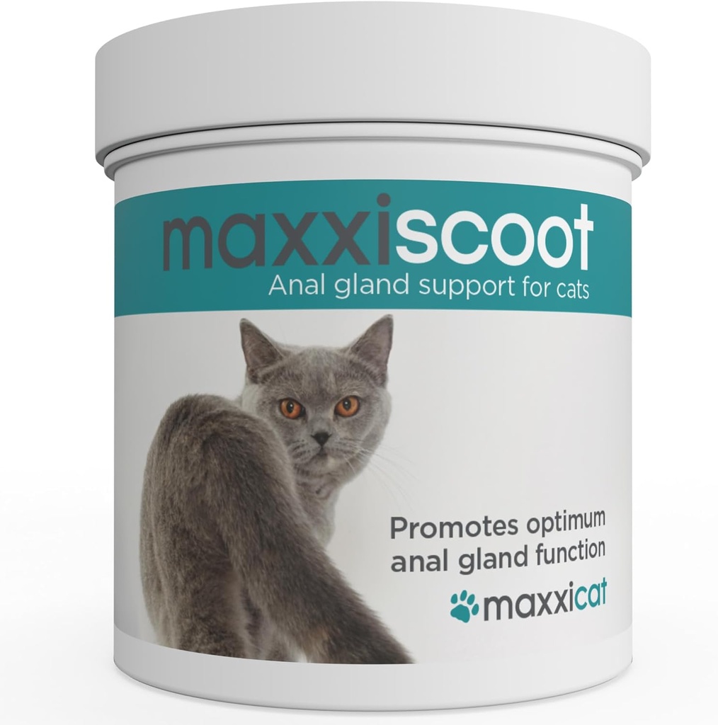 maxxipaws maxxiscoot Anal Gland & Digestive Health Support for Cats - Supplément en poudre, 3.2oz