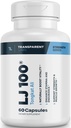 Transparent Labs LJ100 - Eurycoma Longifolia Tongkat Ali Extract Capsules de 100 mg pour la masse corporelle maigre, la force et l'amélioration de la performance - 60 Compte