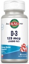 KAL Vitamine D3 5000 UI 125 mcg, Haute puissance Vitamine D Récupérateurs, Absorption de calcium, Supplément de soutien osseux et immunitaire, Saveur naturelle de menthe poivrée, garantie de 60 jours, 60 portions, 60 portions