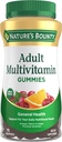 Gommies multivitamines adultes, supplément de vitamine, besoins nutritionnels quotidiens, orange, cerise et arômes de raisin, 75 gommies