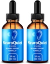 NutraRize (2 paquets de gouttes NeuroQuiet – Formule officielle de soutien de l'audition avec des ingrédients naturels et propres pour aider à maintenir le bien-être de l'oreille, examen de Gotas Premium (60 portions)