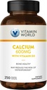 Vitamin World Calcium 600mg + Vitamin D3 250 Coated caplets