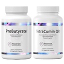 Tesseract Recherche médicale Optimal Gut & Tissue Bundle, Complexe d'acide butyrique Gastro-intestinal et Curcumine Métabolite Supplément de soulagement conjoint