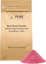 Pure Original Ingredients Beet Root Powder (1lb) Smoothies, Rich Color, Non-GMO, Folate