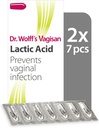 Vagisan Dr. Wolff's Lactic Acid Pessaries, Daily Vaginal Health & Intimate Hygiene, Prevents Infection, 2X7pcs