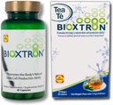 Bioxtron Natural AFA Stem Cell Supplement - Soutien articulaire et Douleur musculaire - Soutien du système immunitaire - Soutien des niveaux d'énergie - Natural Blue Green Algae Spiruline - 60 capsules + sachets à thé