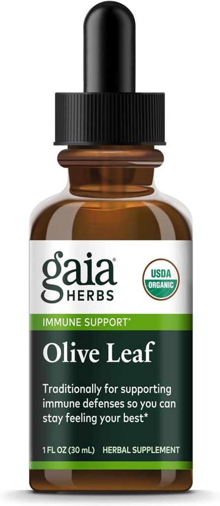 Gaia Herbes Feuille d'olive 1 Fl Oz, extrait liquide