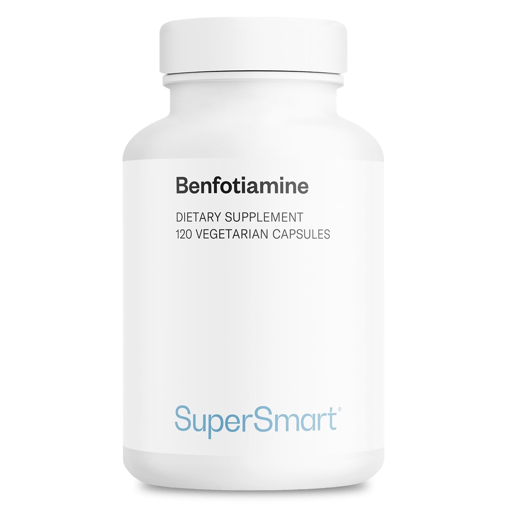 Supersmart - Benfotiamine 320mg par jour (haute puissance) - Biodisponible Thiamine - Vitamine B1 Benfotiamine Supplement.
