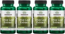 Swanson Olive Leaf Extract Capsules contenant 20% d'oleuropéine - (60 capsules, 750mg chacune) 4 Pack