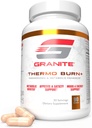 Thermo Burn by Granite, nouvelle formule avancée pour le support thermogénique, métabolique, d'humeur et d'appétit avec Alpha GPC, Theobromine et 5-HTP (90 capsules)