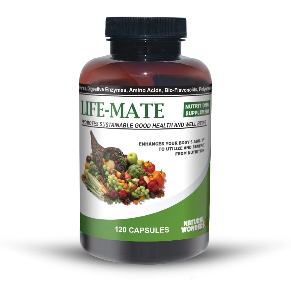 Natural Wonders Life Mate – Multivitamin Supplement (120 capsules) Multivitamines prénatales pour les femmes avec soutien nutritionnel et immunitaire