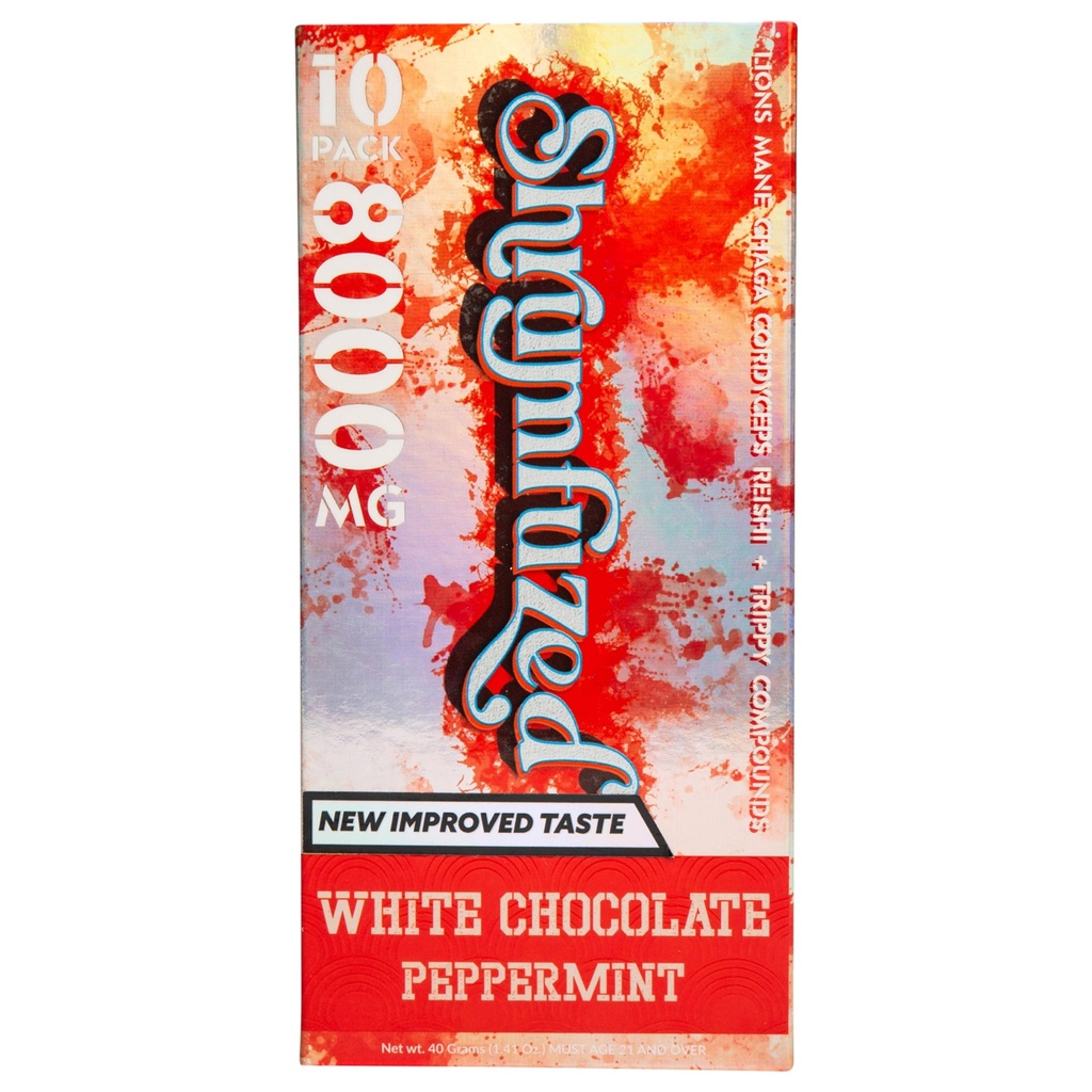 Proprier Nootropic Gummy 8000mg - Lion's Mane, Reishi, Chaga, et Cordycep Nootropic Tripee Mélange de champignons (10, menthe poivrée au chocolat blanc)