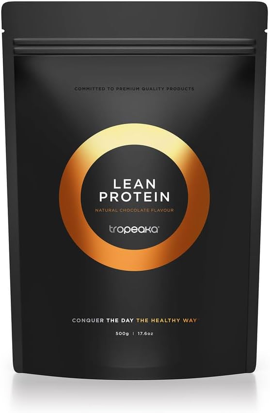 Tropeaka Plant Based Lean Protein Powder for Smoothies & Shakes - Chocolate - Vegan Protein for Men & Women, Gluten Free, Dairy Free, Non-GMO, 17.6oz (20 Servings)