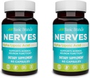 Marques de base Acide alpha lipoïque 200mg - Potent Antioxydant ALA supplément pour la fonction nerveuse saine et le métabolisme - 60 Capsules - 2-Pack