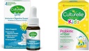 Culturelle Bébé Immune & Soutien digestif Probiotique + gouttes de vitamine D, 30 jours d'approvisionnement pour enfants Probiotique + Packets de fibres, 24 Compte