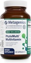 Métagène PhytoMultivitamine - 20+ Vitamines et minéraux essentiels avec Phytonutriments - soutient le vieillissement en santé, la santé cellulaire, l'énergie et la fonction immunitaire - Non-OGM et sans gluten - 60 capsules