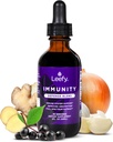 Leefy Organics Immunity Defense Blend - Supplément de soutien à l'immunité biologique, Supplément d'immunité à absorption rapide, amplificateurs pour adultes, amplificateur, amplificateur de système, amplificateur d'immunité - 2 Oz