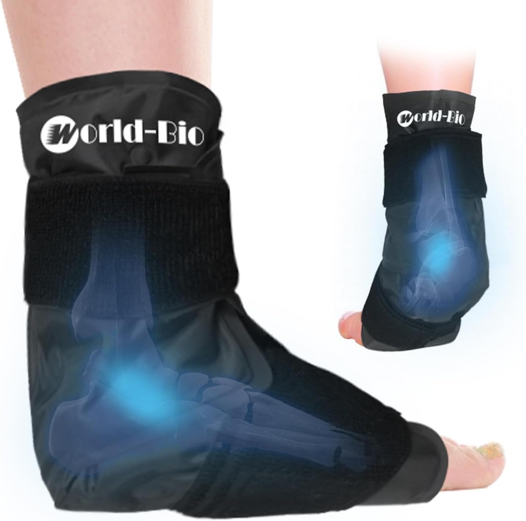 Enroulement de la banquise pour gonflement, enroulement de la banquise pour pied, enroulement réutilisable pour pied froid pour cheville, pied, soulagement de la douleur au talon, achille Tendonite, fasciite plantarienne