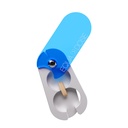 EQUADOSE Pill Splitter with Premium and Durable Aluminum Blades, Safely and Cleanly Cuts Small and Large Tablets, Vitamins, and Pills, Easy Tablet Divider for Accurate Medication Dosing