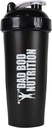 Funny Protein Shaker Bouteille 28 Ounce Water Cup (Black Lid)