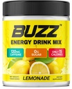 Poudre de boisson énergétique Buzz du matin - Energy Boost - Énergie sans sucre avec antioxydants - Produit d'endurance nutrition Matin Kick et Sports - 30 portions, Lemonade, 8 onces
