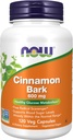 MAINTENANT Suppléments, Cinnamon Bark 600 mg, Projet non-OGM Vérifié, Glucose sain Métabolisme*, 120 gélules