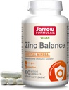 Formules de Jarrow Balance de zinc 15 mg - 100 portions (capsules Veggie) - Comprend le cuivre - Minéraux essentiels pour le système immunitaire - Supplément de soutien immunitaire - Supplément de cuivre sans gluten - Vegan