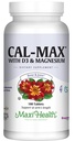 Maxi Health Calcium 1000 mg with Vitamin D3 (400 IU) and Magnesium (750 mg) - Cal Max Dietary Supplement for Bone, Teeth and Joint Support - for Men and Women - 180 Tablets