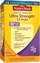 Nature faite Ultra Strength 12 souche probiotiques digestifs, probiotiques pour les femmes et les hommes, 25 capsules probiotiques, 25 jours d'approvisionnement