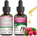Cat & Dog Infection urinaire gouttes de traitement avec la canneberge et la médecine naturelle UTI - Supports Bladder+Kidney - Meilleure prévention Incontinence et pierres de Bladder - Supplément de vitamines de soins de santé rénales