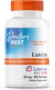 Meilleur lutéine de docteur, 20 mg, soutient la santé des yeux et la performance, non-OGM, sans gluten 180 softgels