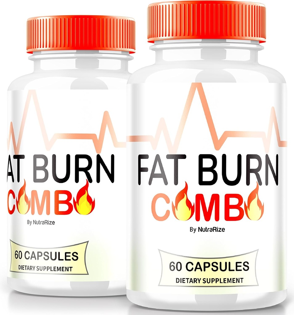 (2 Pack) Fat Burn Capsules Combo, FatBurn Combo Keto Formule, tout naturel supplément de perte de poids pour atteindre corps sain, pilules de fitness Keto, Avis officiels (120 Capsules)