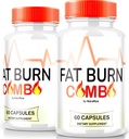 (2 Pack) Fat Burn Capsules Combo, FatBurn Combo Keto Formule, tout naturel supplément de perte de poids pour atteindre corps sain, pilules de fitness Keto, Avis officiels (120 Capsules)