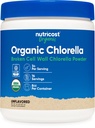 Poudre de chlorella biologique Nutricost 8oz - 3000mg par portion - Non-OGM, sans gluten