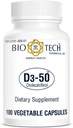 Bio-Tech Pharmacal Vitamine D3 (D3-50 50k UI, 100 Vég.)