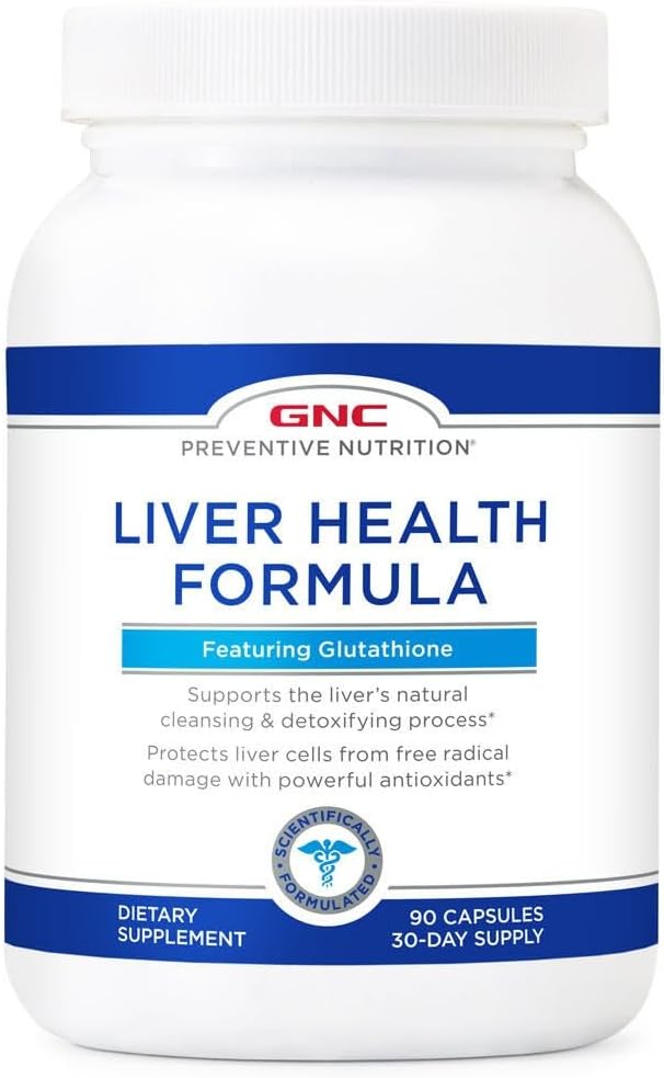 GNC Nutrition préventive Foie Formule santé, Caractéristiques Glutathione, 90 Capsules
