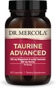 Dr Mercola Taurine Advanced, 500 mg Taurine par portion, supplément alimentaire, soutient la fonction musculaire, non-OGM - 30 portions (60 capsules)