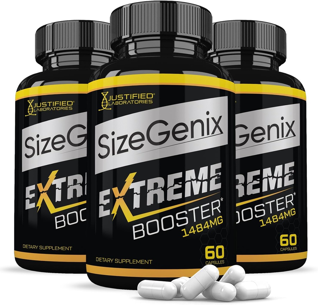 Laboratoires Justifiés (3 Pack) Sizegenix Men-S Supplément Santé 1484mg180 Capsules