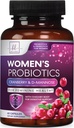 Probiotiques pour les femmes Soutien à la santé digestive - 60 milliards UFC Probiotique pour les femmes, 16 souches, pour l'équilibre du pH, soutien vaginal avec canneberge pour la santé de Gut, soutien urinaire et immunitaire - 60 capsules