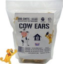 Chites de chien Oreilles de vache Gâteries de chien et de chiot - Tous les grains naturels et sans produits chimiques Formation Chews - haute protéine et faible en gras - soutient la santé dentaire - Fabriqué aux États-Unis - 10 Compte
