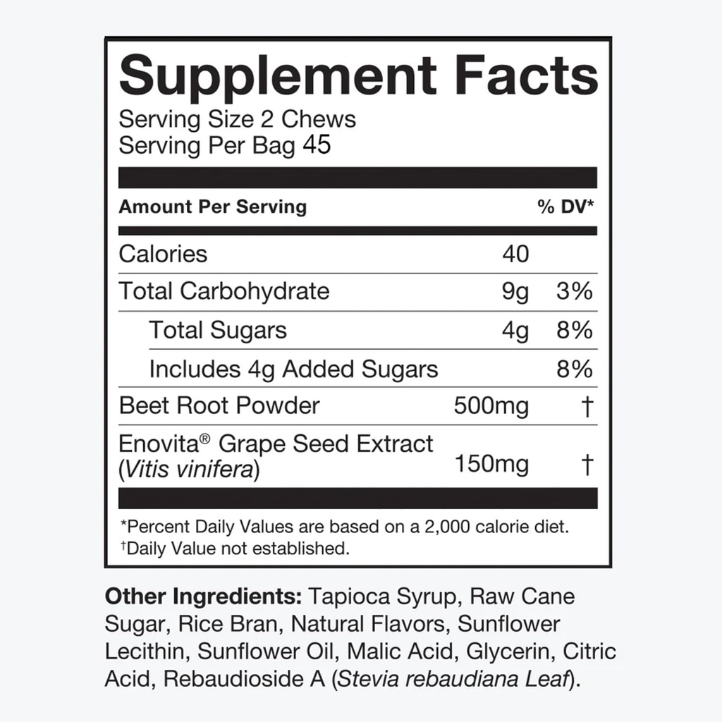 HumanN SuperBeets Heart Chews, 90 Compte