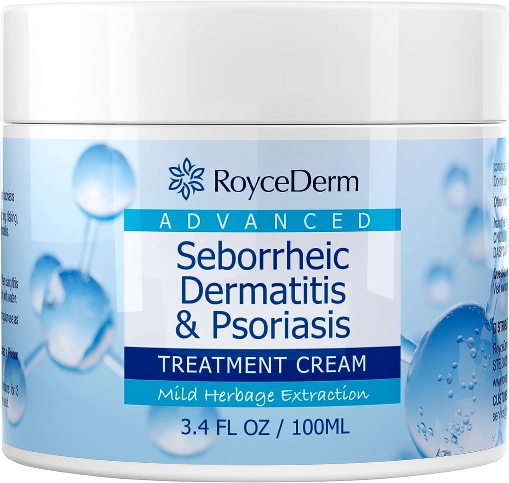 Crème de dermatite séborrhéique de Roycederm, traitement de scalp pour le psoriasis, folliculite, scalp sec, pellicule, crème anti-démangeaison pour soulager