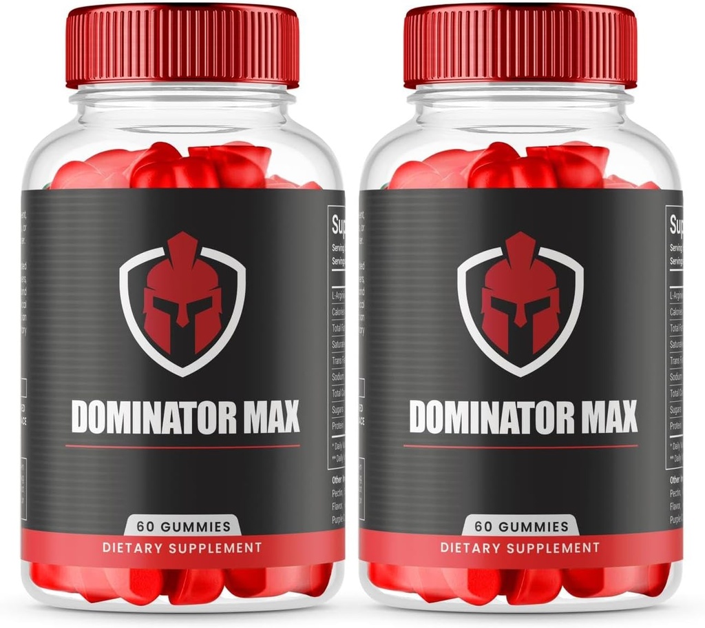 (2 Pack) Formule avancée Dominator Max Gummies pour Max Performance, Supplément Extra Force tout naturel, Dominator Max Gummies pour la croissance musculaire et le soutien sanitaire global (120 Gummies)