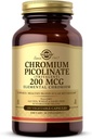 Solgar Chromium Picolinate 200 mcg, 180 capsules végétales - soutient le métabolisme sain du sucre dans le sang - non-OGM, végétalien, sans gluten, sans produits laitiers, sans casher - 180 portions