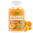 Gommies de vitamine C 1000mg pour les adultes et les enfants – Multivitamine à croquer avec du zinc pour le système immunitaire et le collagène pour la peau – Arôme orange – Sans gluten, sans OGM, végétarien – 60 Gommies