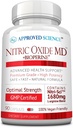 Approved Science Nitric Oxide MD - Muscle Development, Lean Body Mass, Improve Oxygen Supply, Boost Energy - 90 Capsules - 1 Bottle