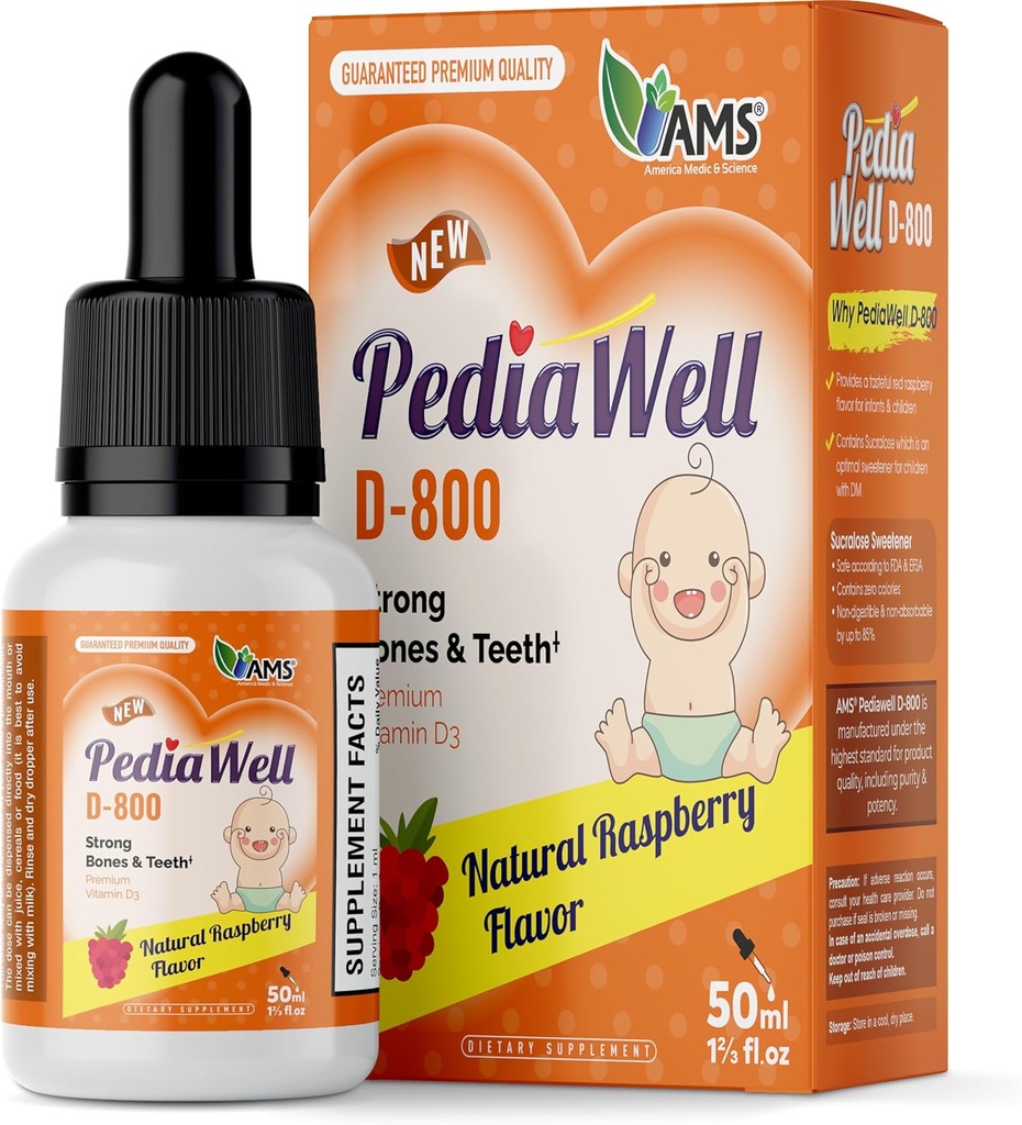 Amérique Médicament et science PediaWell D-800 (50 mL)