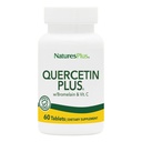 NaturesPlus Quercetin Plus avec vitamine C et bromelain - 650 mg, 60 comprimés végétariens - Sans gluten - 30 portions