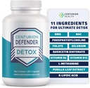 Centurion Defender Detox, Liver Cleanse Detox & Repair Supplément avec Phosphatidylcholine, Vitamine B6, Folate, L-Méthionine et Acide R-lipoïque, 180 capsules
